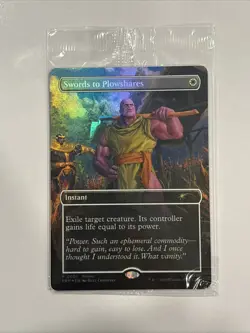 Swords to Plowshares - Mint Foil Borderless - MTG Magic the Gathering - Image 1
