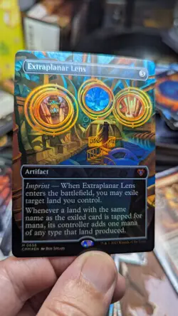 1x Extraplanar Lens Borderless FOIL NM - Commander Masters CMM Magic MTG x1 - Image 1