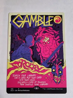 MTG NM Gamble Secret Lair Drop Regular Non-Foil Rare - Image 1
