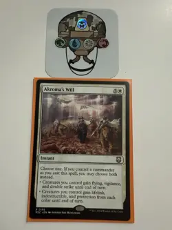 Akroma's Will Ripple Foil M3C 0165 MTG Magic the Gathering Card - Image 1