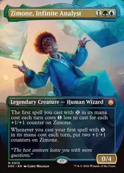 1x Zimone, Infinite Analyst - Foil NM Eng MTG - Secrets of Strixhaven Commander - Image 1