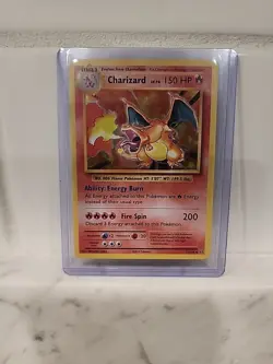 Charizard Pokemon Card 150 HP Fire Spin Energy Burn 11/108 - Image 1