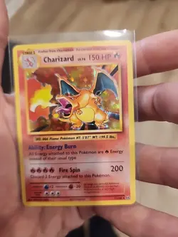 Charizard Pokemon Card 150 HP Fire Spin Energy Burn 11/108 - Image 5
