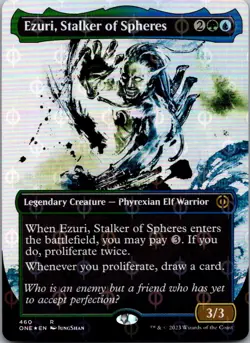 Ezuri, Stalker of Spheres (Showcase) (Foil) 460 Phyrexia: All Will Be One MTG LP - Image 1