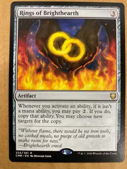 MTG 1x Rings of Brighthearth # 335 Commander Legends Magic the Gathering x1 NM - Image 1