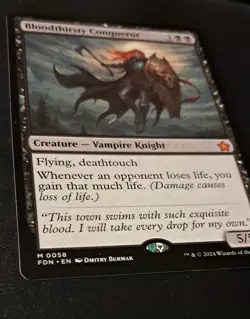 mtg, Bloodthirsty Conqueror- Foundations Regular NM - Image 4