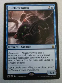 MTG Displacer Kitten (63/1080) Commander Legends Battle for Baldur's Gate LP - Image 1