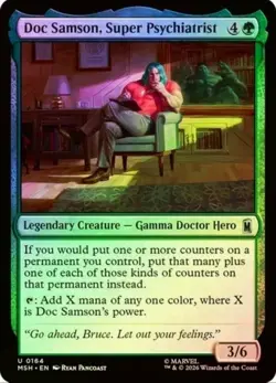 X 1 Doc Samson, Super Psychiatrist FOIL 0164 Marvel Super Heroes MTG - Image 1