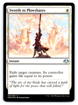 Swords to Plowshares FOIL - Dominaria Remastered - MTG - Image 1
