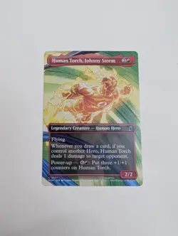 MTG - Human Torch, Johnny Storm (Borderless)- Marvel Super Heroes NM/M Condition - Image 1