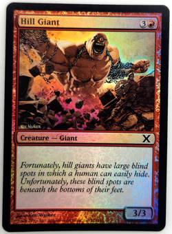 Magic the Gathering Hill Giant #212 Foil 10th Edition LP - Image 1