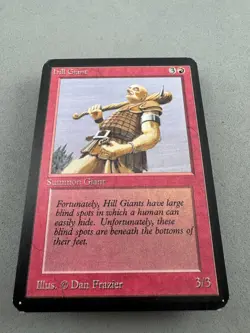 Hill Giant MtG Alpha—Moderately Played Very Good—Vintage Magic: the Gathering - Image 3