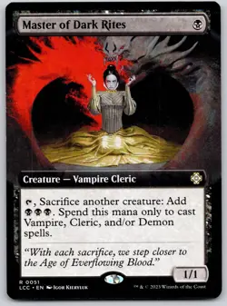 Master of Dark Rites (Extended Art) 51 The Lost Caverns of Ixalan MTG LP - Image 1