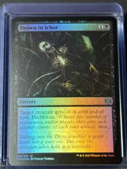 Drown in Ichor ONE 91 Magic MTG U FOIL NM - Image 1