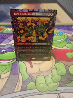 Wizards of the Coast MTG TMNT Raph & Leo, Sibling Rivals Legendary R 0249 EN RW - Image 1