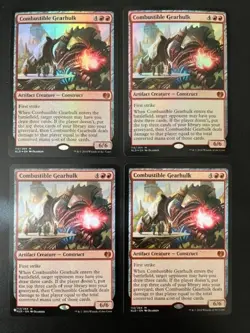 MTG- Combustible Gearhulk x4 (Two are FOIL) - Image 1