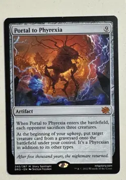 MTG Portal to Phyrexia. Regular. NM - Image 1