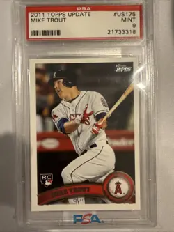 2011 Topps Update Series - Mike Trout #US175 (RC) PSA 9 Angels - Image 1