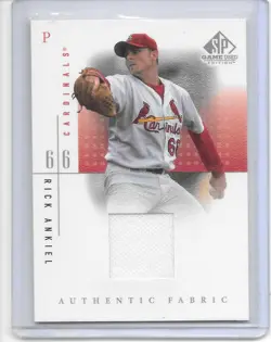 Rick Ankiel Assorted Lot of 8 Cards. Autograph, Jersey, Mound Dirt, & Five More. - Image 2