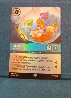 Disney Lorcana Alice Accidentally Adrift Epic Foil Card NM - Image 1