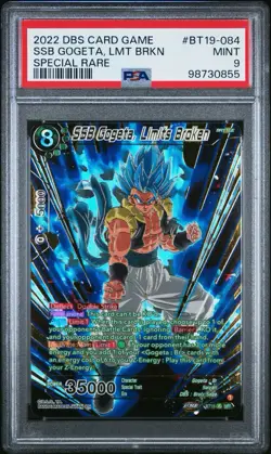 SSB Gogeta, Limits Broken BT19-084 SPR Dragon Ball Super Card- Special MINT 9 - Image 1
