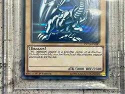 Yu-Gi-Oh! Blue Eyes White Dragon 1st Edition DUSA-EN043 BGS 9 Mint Card - Image 4