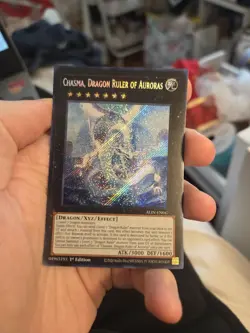 Yugioh Chasma, Dragon Ruler of Auroras ALIN-EN047 1st Secret Rare - Image 1