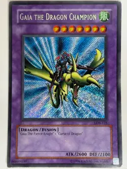 Gaia the Dragon Champion - LOB-125 - Secret Rare - Unlimited - Image 1