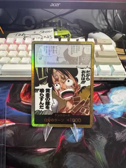 One Piece: OP15 Gold Don Card (Luffy) Adventure on KAMI's Island - Japanese - NM - Image 1