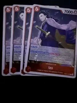 EB01-002 Izo : X4 Playset Rare Foil One Piece English TCG Card : EB01: - Image 1