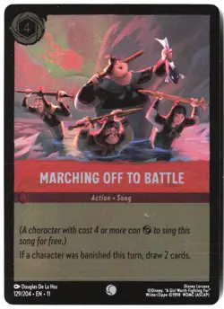 Disney Lorcana TCG Marching Off to Battle 129/204 Foil Winterspell - Image 1