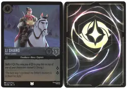 Disney Lorcana TCG Li Shang Valiant Leader 183/204 Uncommon Foil Winterspell - Image 3