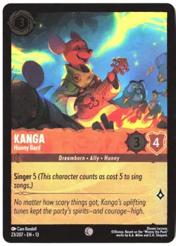 Disney Lorcana TCG Kanga - Hunny Bard 23/207 Common Foil Attack Of The Vine - Image 1