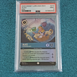 PSA 9 Disney Lorcana Alice - Accidentally Adrift Fabled Epic 217/204 2025 - Image 4
