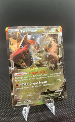 Pokemon TCG Tyrantrum EX Black Star Promos Holo Card XY70 MP - Image 1