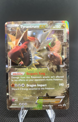 Pokemon TCG Tyrantrum EX Black Star Promos Holo Card XY70 MP - Image 2