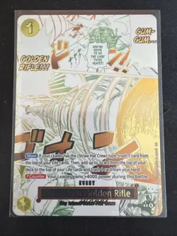 Op15-116 R Alternative Art Manga Event Gum Gum Golden Rifle One Piece TCG CCG - Image 1