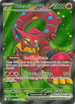 Volcanion ex 171/159 Ultra Rare Journey Together Pokemon Holo Near Mint - Image 1