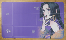 One Piece OP TCG CCG Custom Playmat Mouse Pad Trading Card Game - Boa Hancock - Image 1