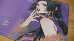 One Piece OP TCG CCG Custom Playmat Mouse Pad Trading Card Game - Boa Hancock - Image 2