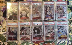 One Piece Premium Card Collection 25th Anniversary English Set Sequential PSA 10 - Image 1