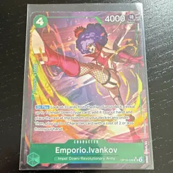 Bandai One Piece Card Game Emporio Ivankov OP16-026 Alt Art SR Foil EN - Image 1