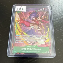 Bandai One Piece Card Game Emporio Ivankov OP16-026 Alt Art SR Foil EN - Image 3