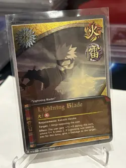 Naruto CCG Card #870 Set 23 (Invasion): Lightning Blade - Super Rare NM - Image 1