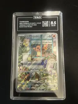 TAG 8.5 2023 Pokemon TCG Charmander #044 SV Promo Cards Holo Promo - Image 1