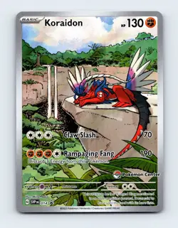 NM Koraidon SVP 014 Pokemon Center Stamp Scarlet & Violet Promo Pokemon Card - Image 1