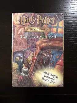 HARRY POTTER ORIGINAL 2-PLAYER STARTER SET FACTORY SEALED DECK Trading Card Game - Image 1