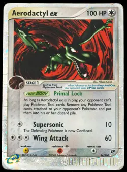 Aerodactyl EX #94/100 DMG Sandstorm Pokemon Card - Image 1