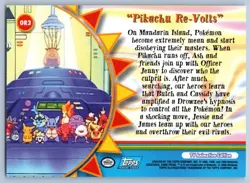 Pikachu Re-Volts OR3 Topps Trading Cards Series 3 Pokemon NM - Image 2