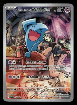 Team Rocket's Wobbuffet 203 Sv: Scarlet & Violet Promo Cards Holo - Image 1